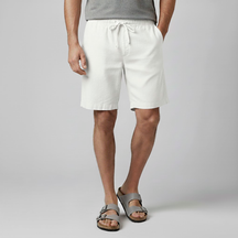 Bermuda Masculina Linho Capri branca 