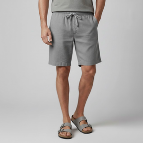 Bermuda Masculina Linho Capri cinza