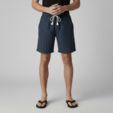 Bermuda Masculina Linho Portofino azul marinho