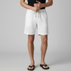 Bermuda Masculina Linho Portofino branca 