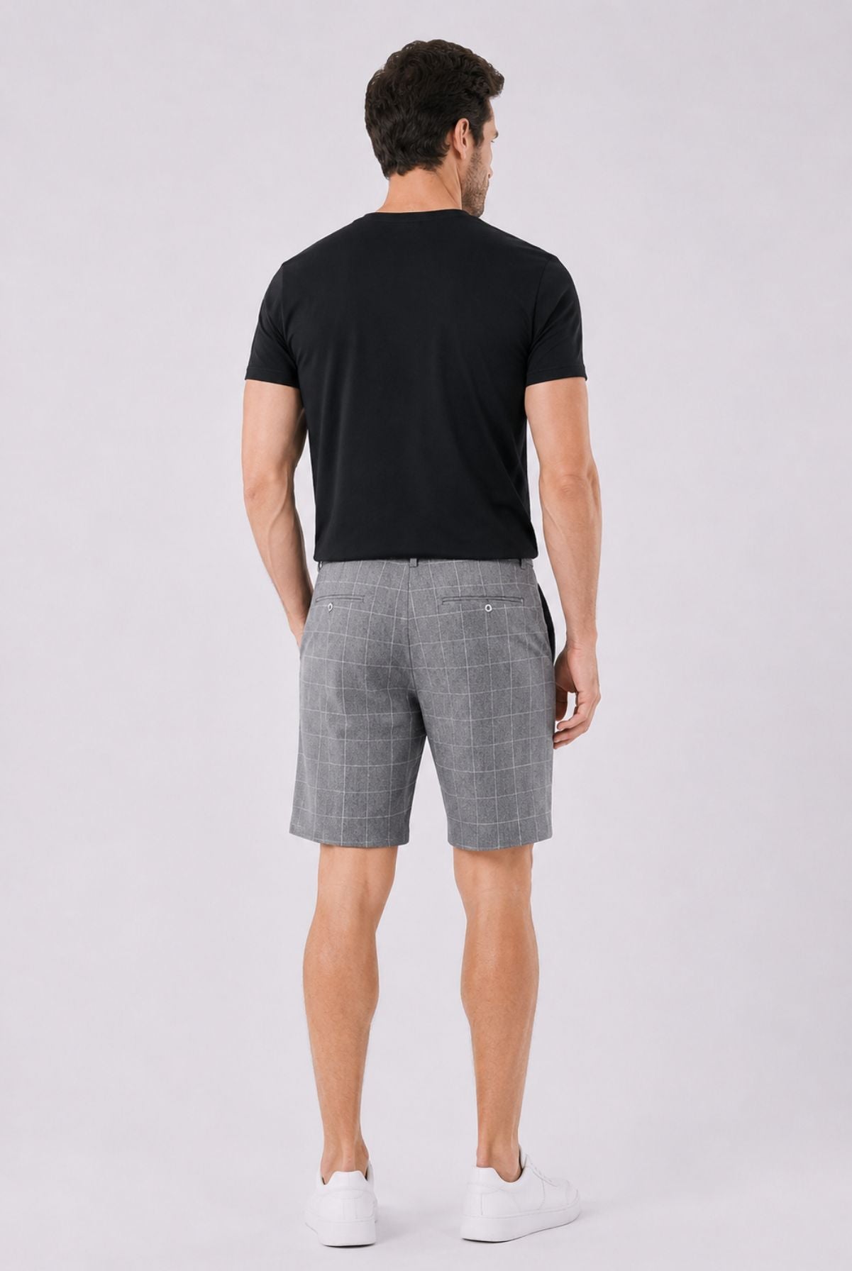 Bermuda Masculina de Alfaiataria Xadrez