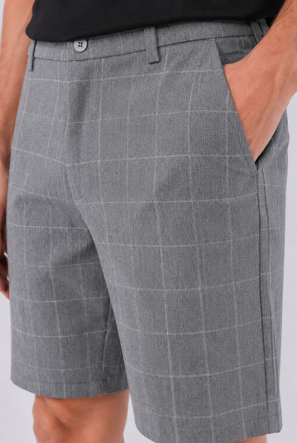 Bermuda Masculina de Alfaiataria Xadrez