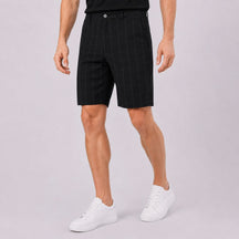 Bermuda Masculina de Alfaiataria Xadrez preto
