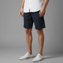 Bermuda Masculino Linho Phuket azulmarinho 