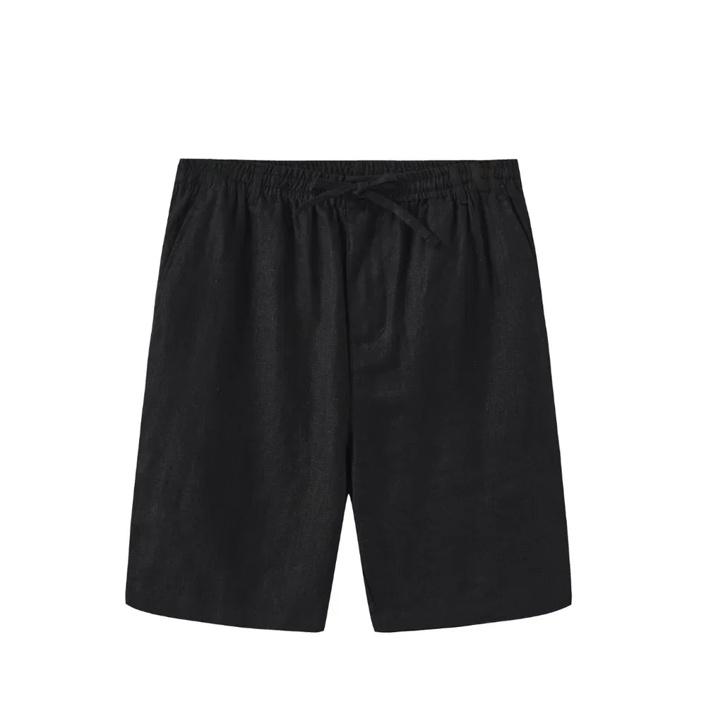 Bermuda Linho Masculina Fiorinni Preto