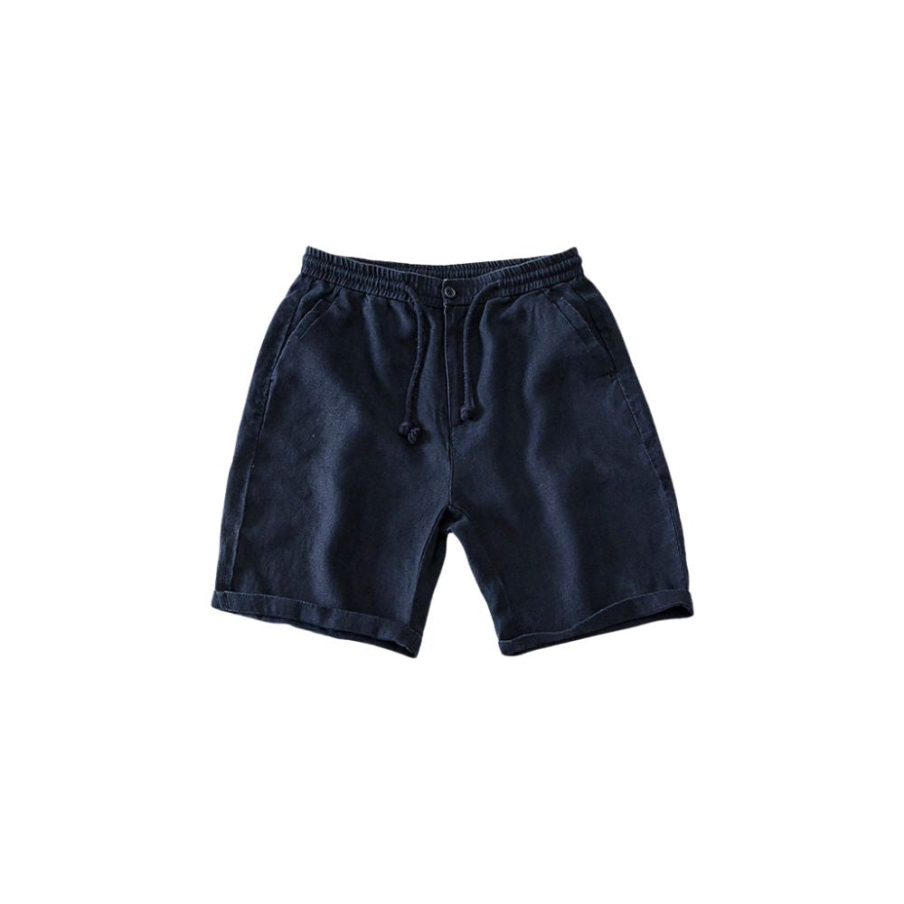 Bermuda Linho Masculina Fiorinni Phuket azul marinho