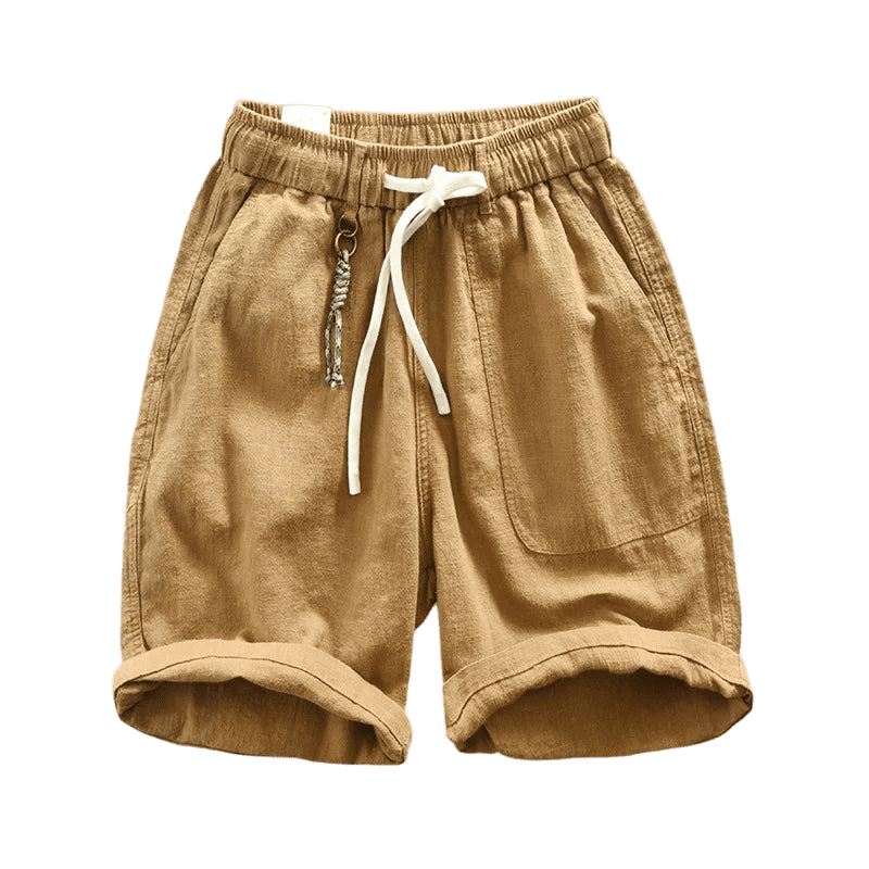Bermuda de Linho Masculina Fiorinni Malta bege