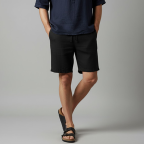 Bermuda Masculina Linho preto 