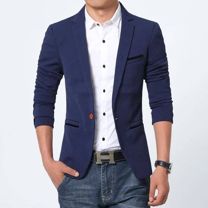 Blazer Masculino Fiorinni Scobar azul marinho