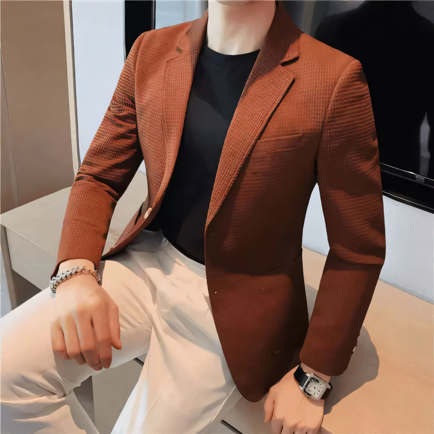 Blazer Masculino Fiorinni Noble Marrom