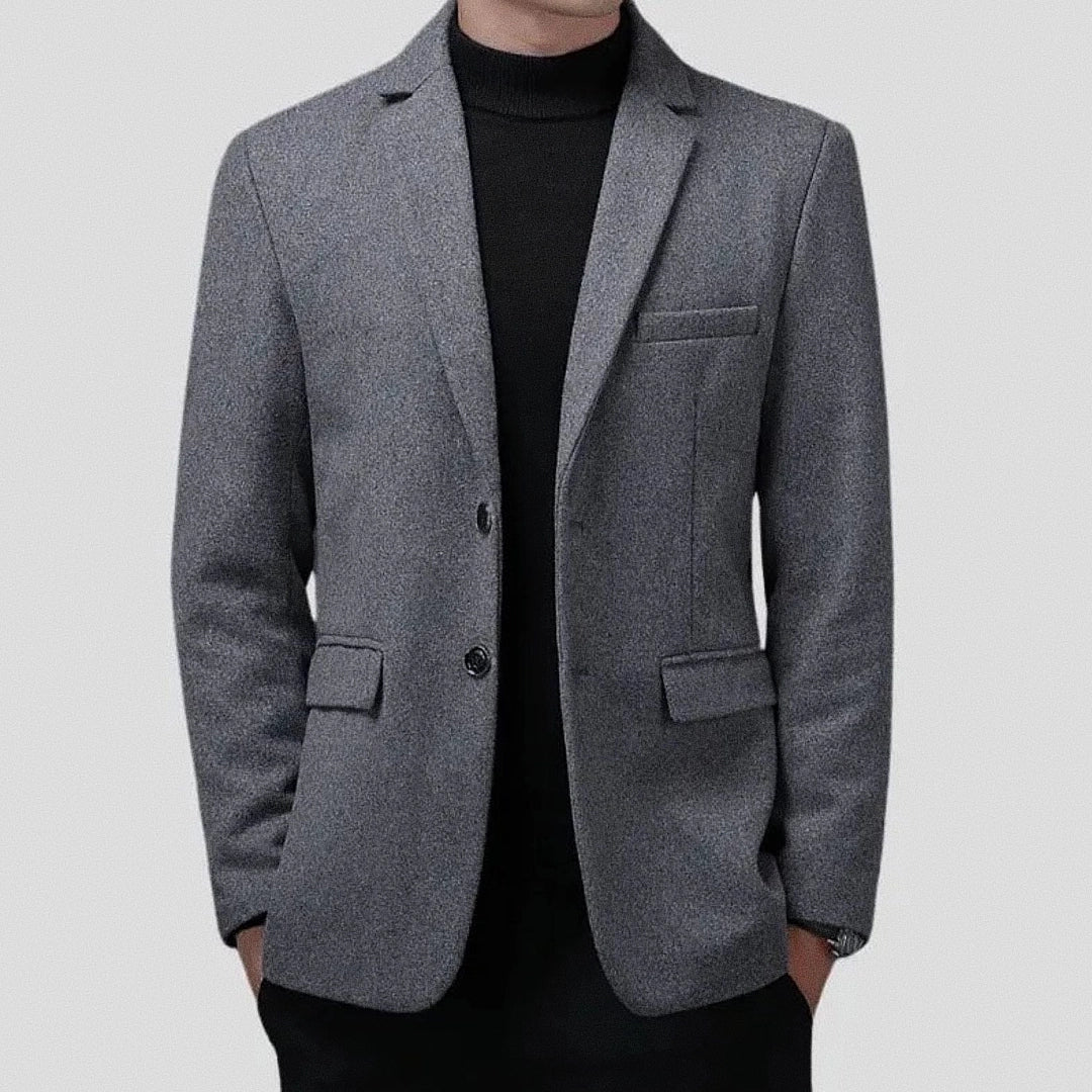 Blazer Masculino Slim Fiorinni Herrera Cinza