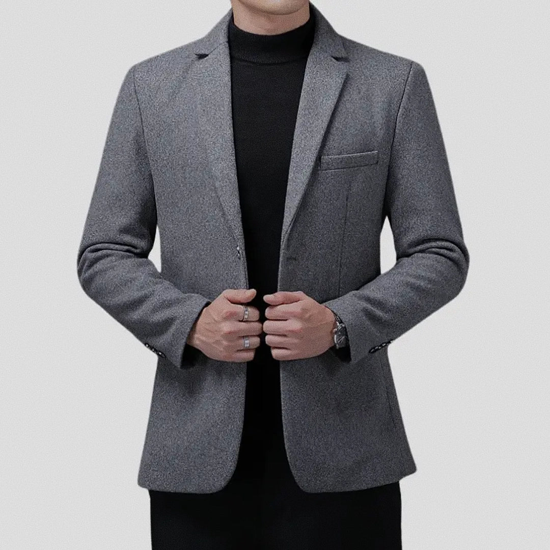 Blazer Masculino Slim Fiorinni Herrera Cinza