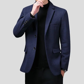 Blazer Masculino Slim Fiorinni Herrera Azul Marinho