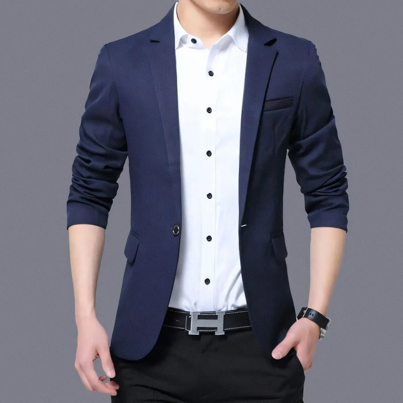 Blazer Masculino Fiorinni Carlsen Azul Marinho