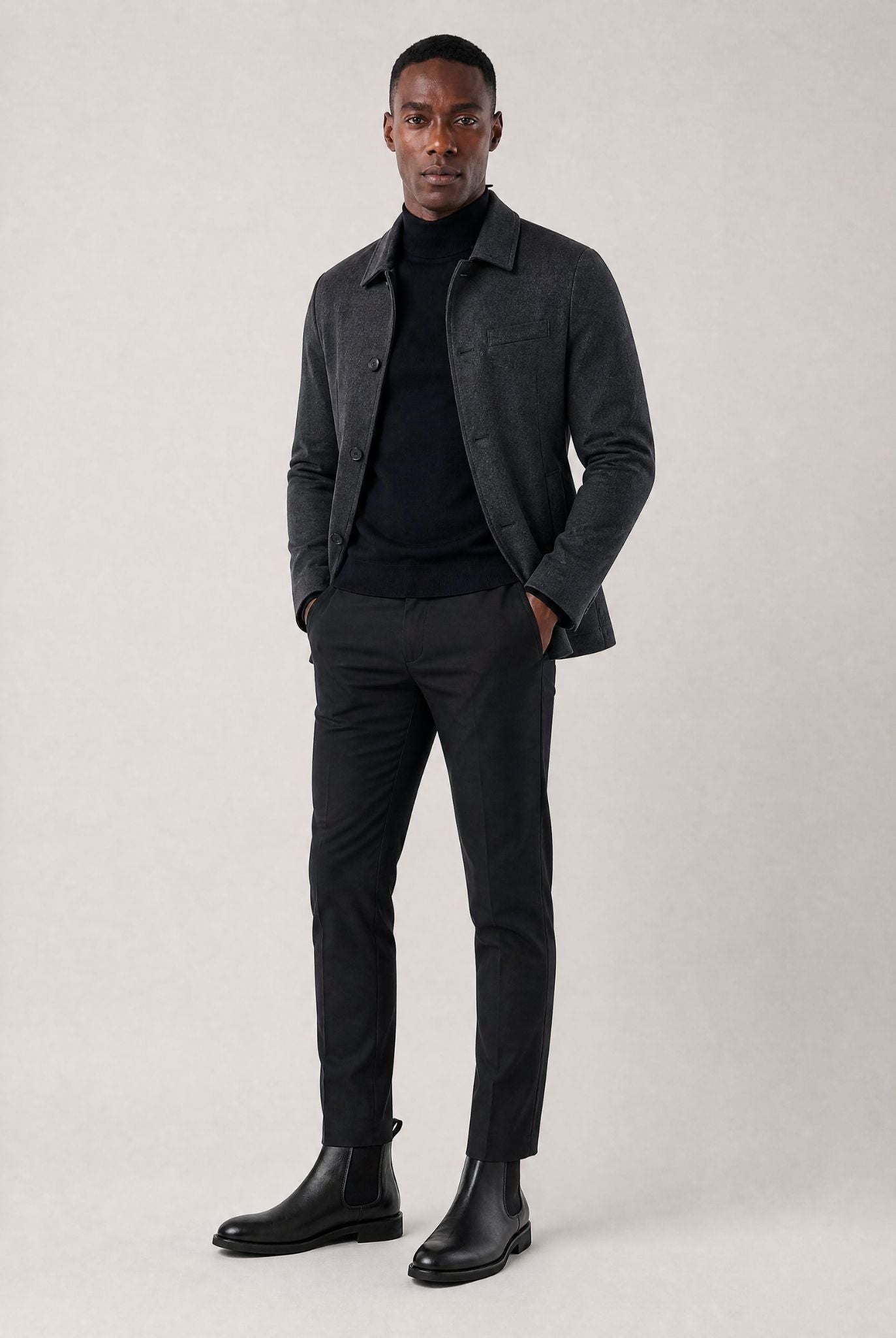 Bota Chelsea Masculina em Couro com Design Clássico Britânico
