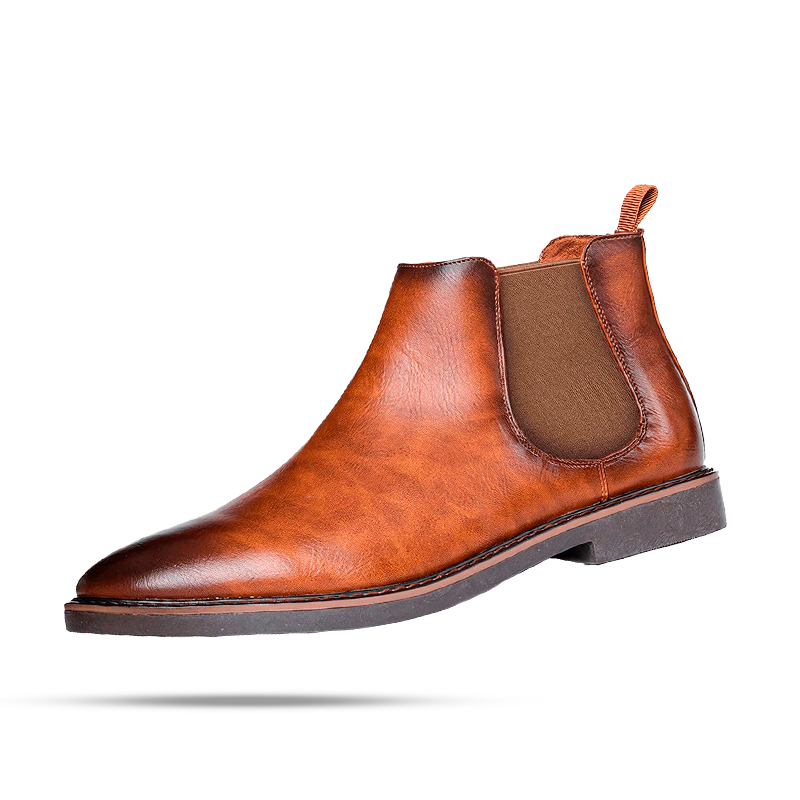 Botas Chelsea Masculina de Couro Fiorinni Jackson caramelo