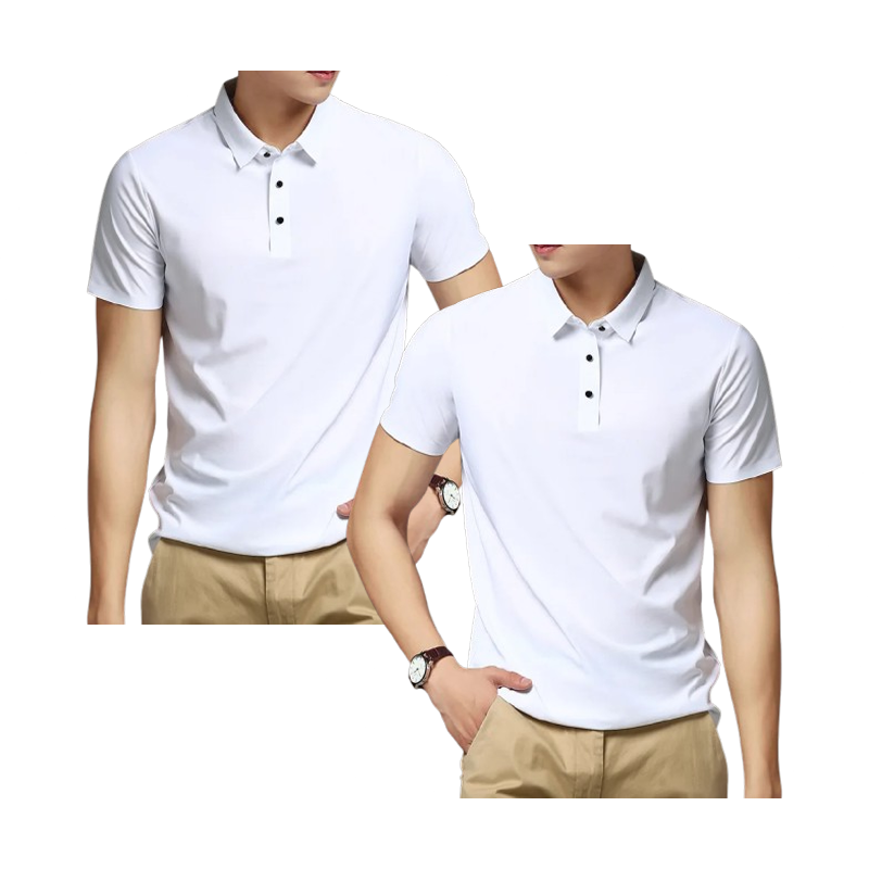 Conjunto 2 Camisas Polos em Seda Gelo Fiorinni