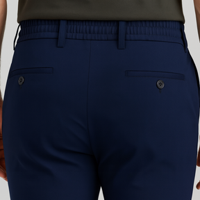 Calça Social Masculina Fiorinni Kyson Azul Marinho - Costas Zoom

