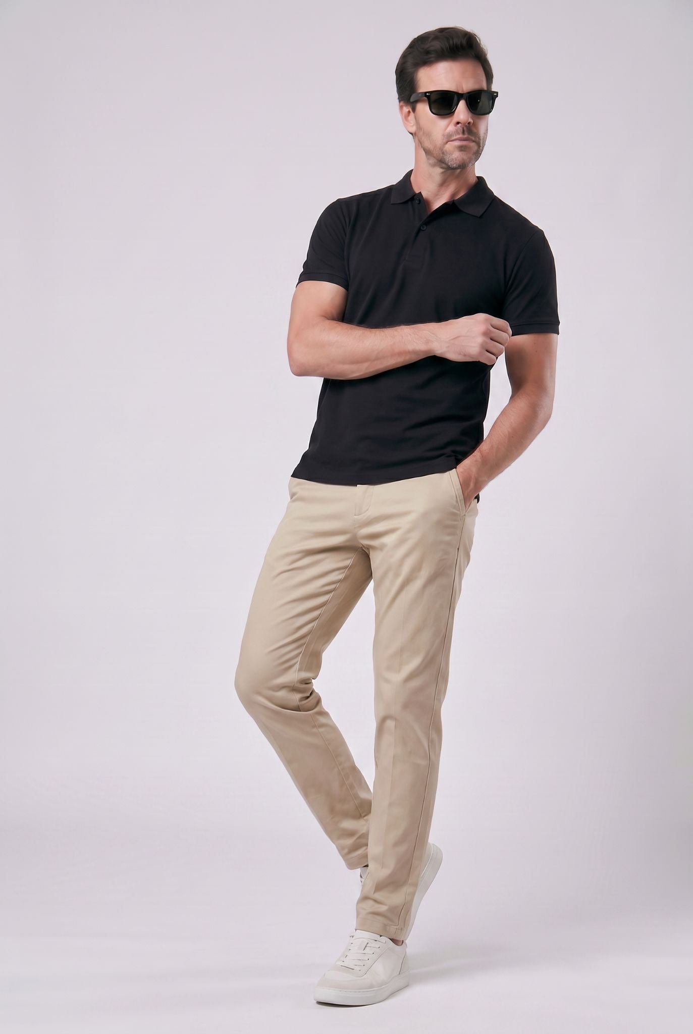 Calça Chino em Sarja Masculina Verona