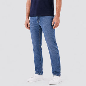 Calça Jeans Reta Masculina azul