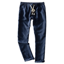 Calça Linho Masculina Fiorinni F089 azul marinho