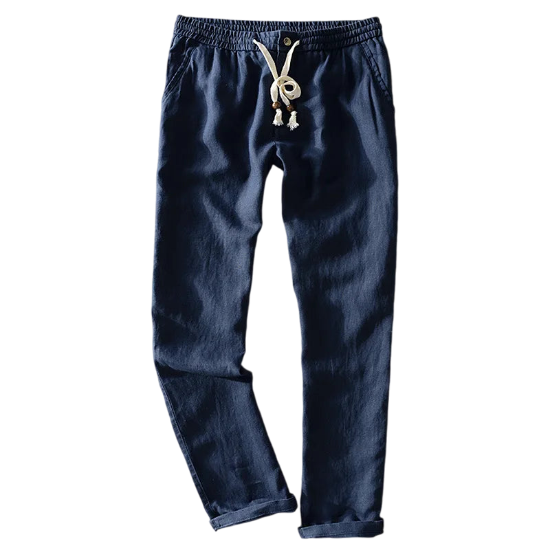 Calça Linho Masculina Fiorinni F089 azul marinho