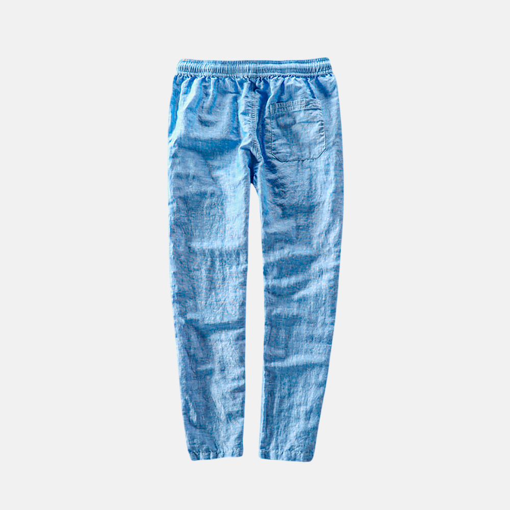 Calça Linho Masculina Fiorinni F095 azul celeste - fundo