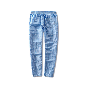 Calça Linho Masculina Fiorinni Marbella Azul celeste costas