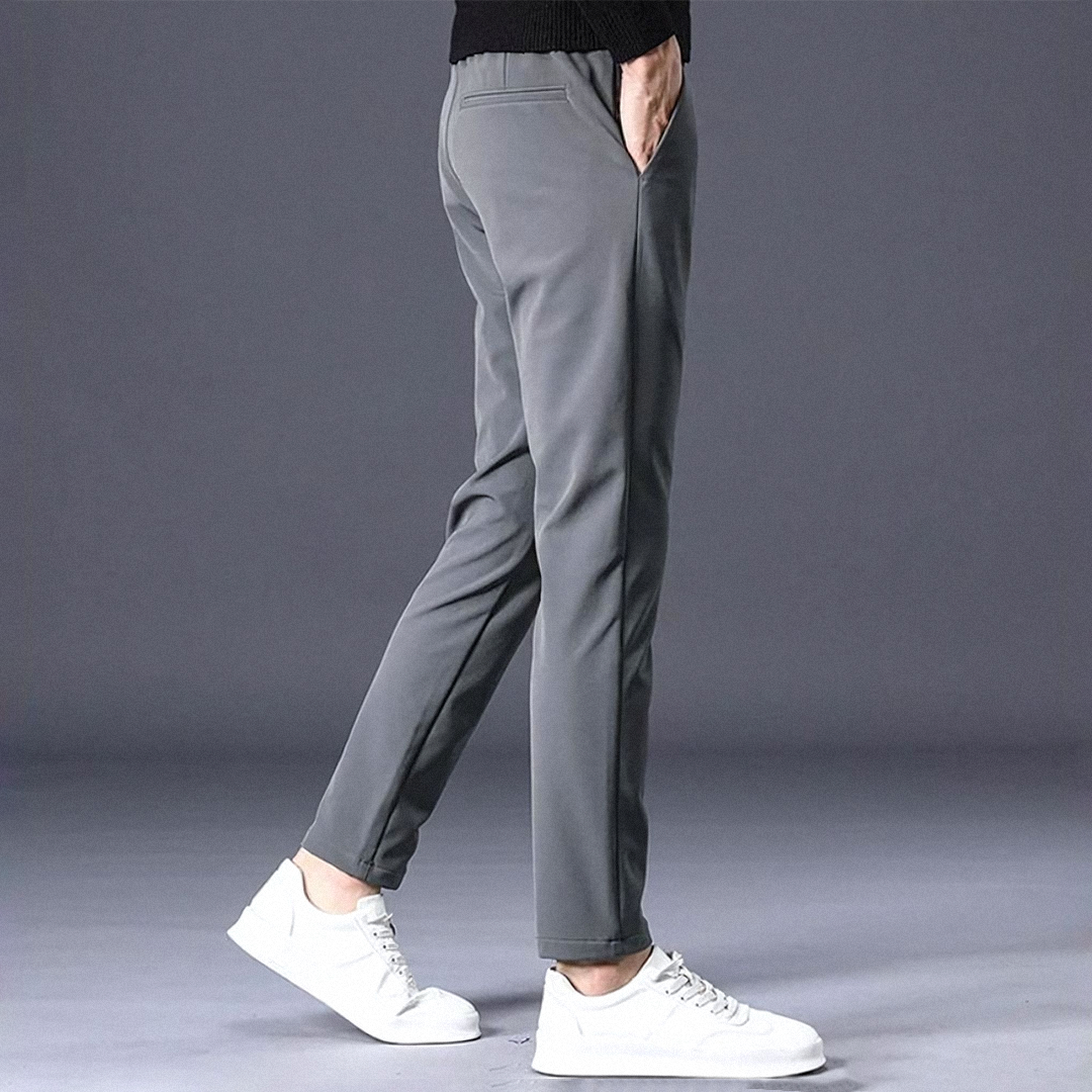 Calça Social Masculina Fiorinni Cinza - Lateral