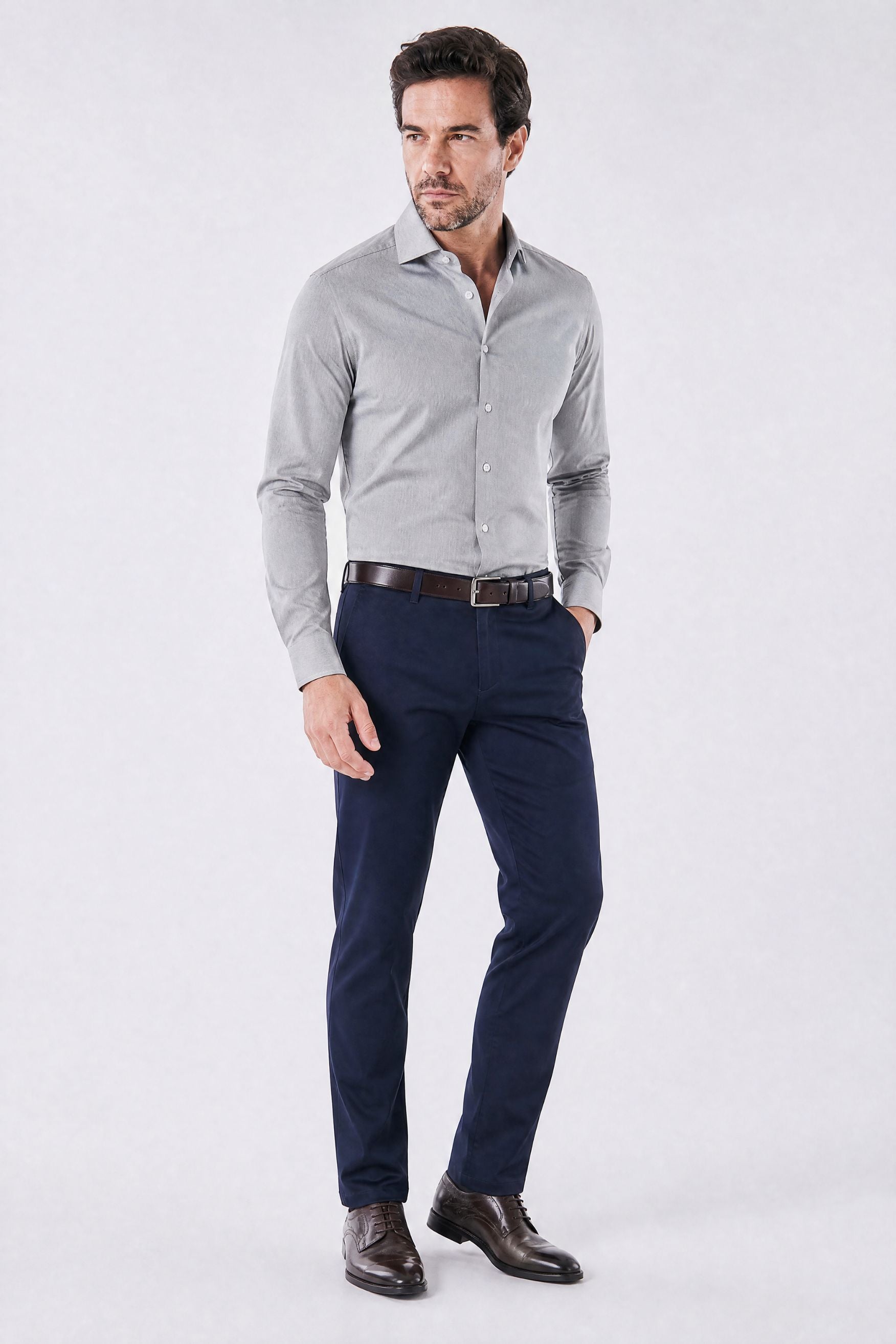 Calça Social Masculina de Estrutura Limpa