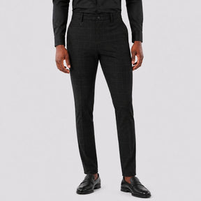 Calça Social Xadrez Masculina Avellar preto