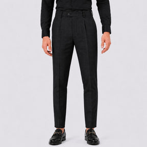 Calça Social Xadrez Masculina Oviedo preto