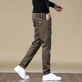Calça Chino em Sarja Masculina Fiorinni F013 marrom