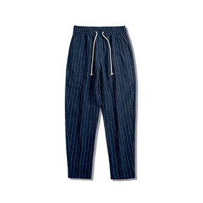 Calça Linho Listrada Fiorinni F084 azul marinho