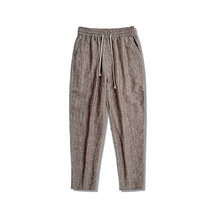 Calça Linho Listrada Fiorinni F084 café