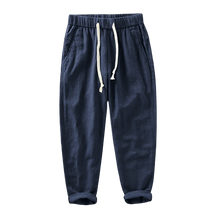 Calça Linho Masculina Fiorinni F085 azul marinho