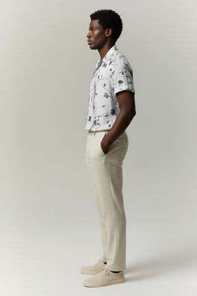 Camisa Manga Curta Estampada Fiorinni Floral