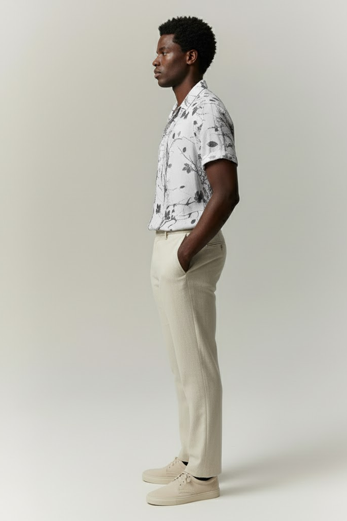 Camisa Manga Curta Estampada Fiorinni Floral