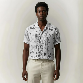 Camisa Manga Curta Estampada Fiorinni Floral