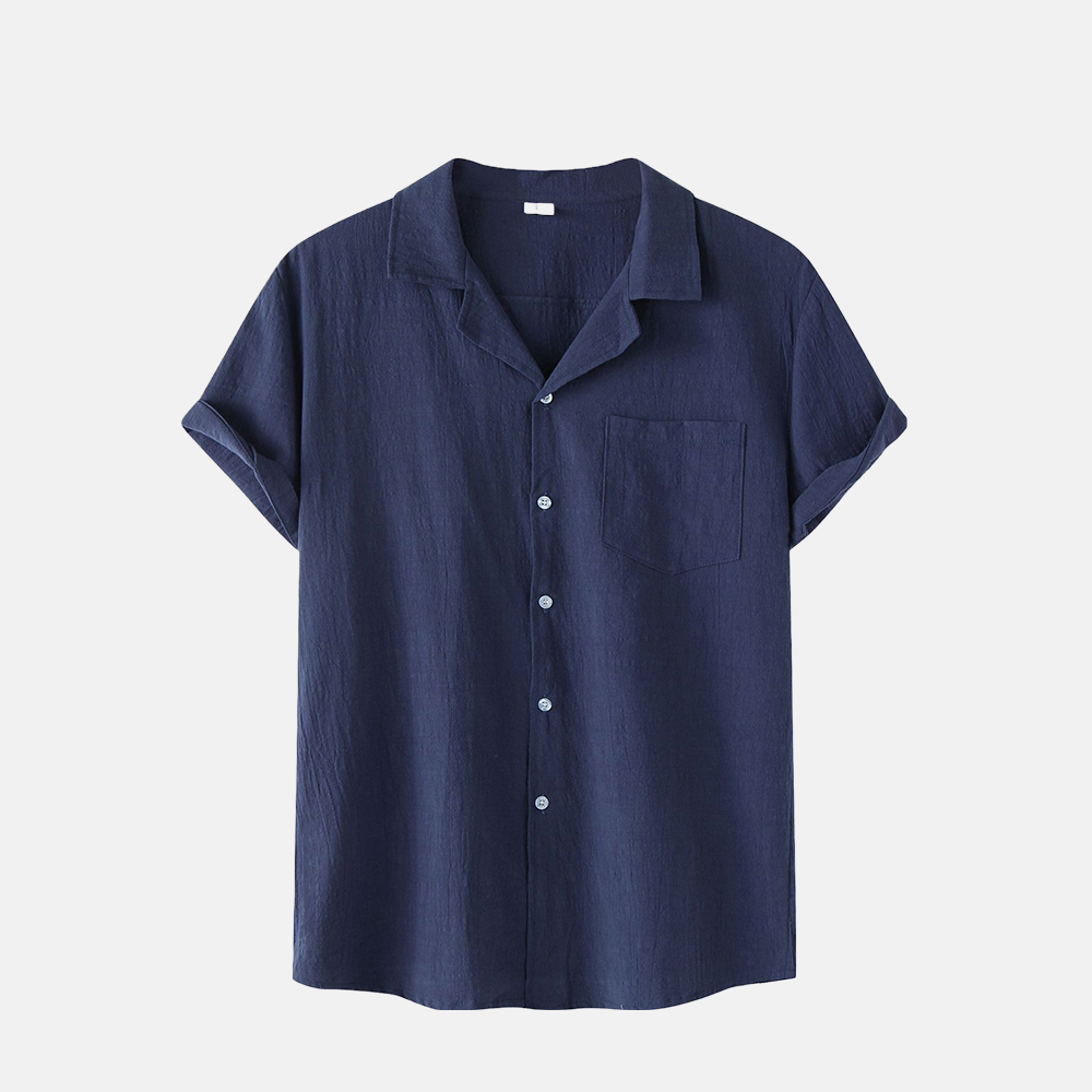 Camisa Manga Curta Fiorinni Ibéria azul