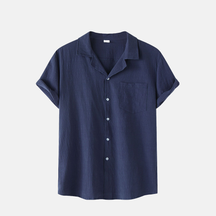 Camisa Manga Curta Fiorinni Ibéria azul