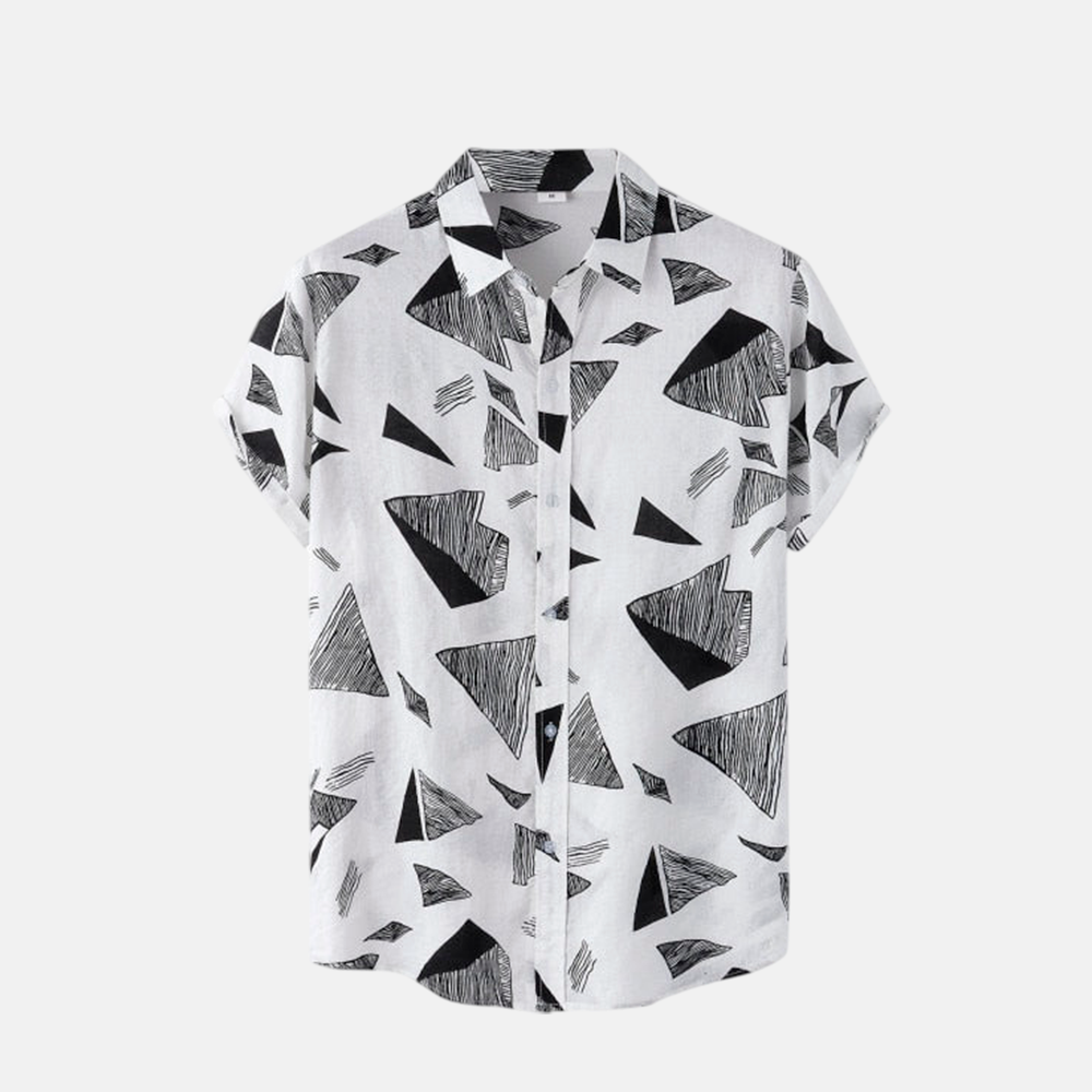 Camisa Manga Curta Fiorinni Siena branca 