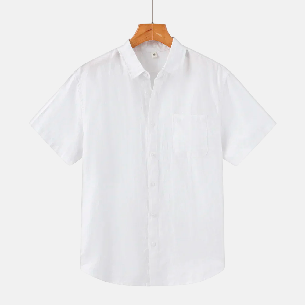 Camisa Masculina Fiorinni de Linho Veneza branca 