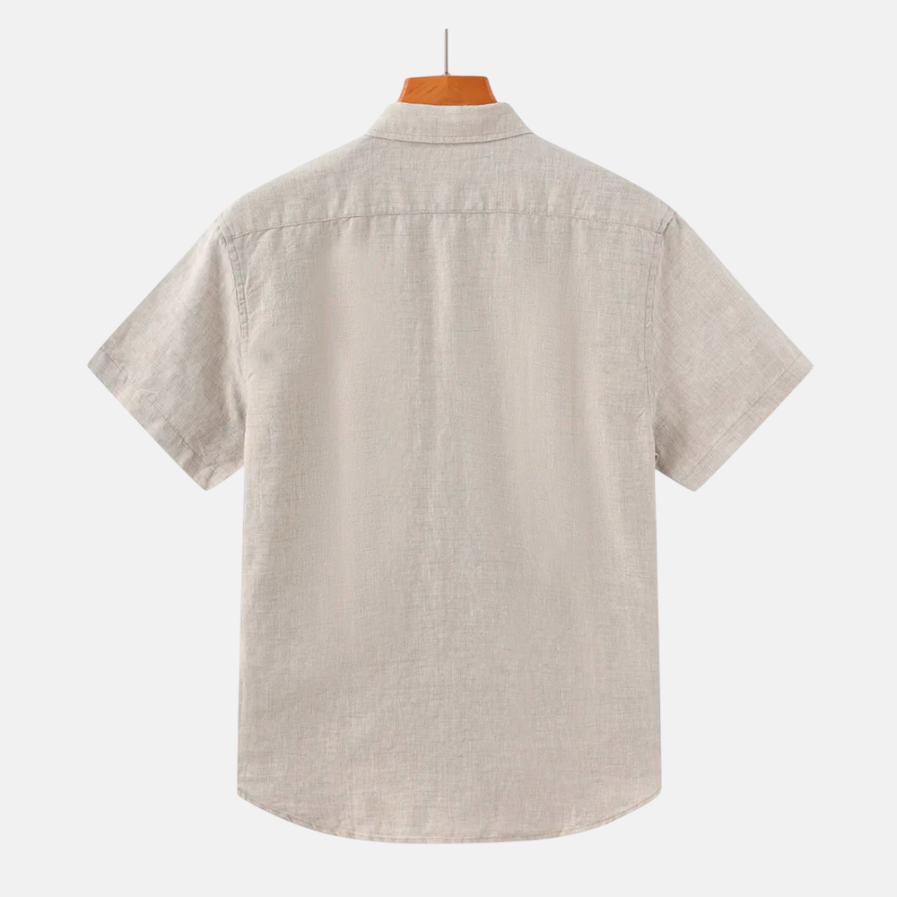 Camisa Masculina Fiorinni de Linho Veneza bege 