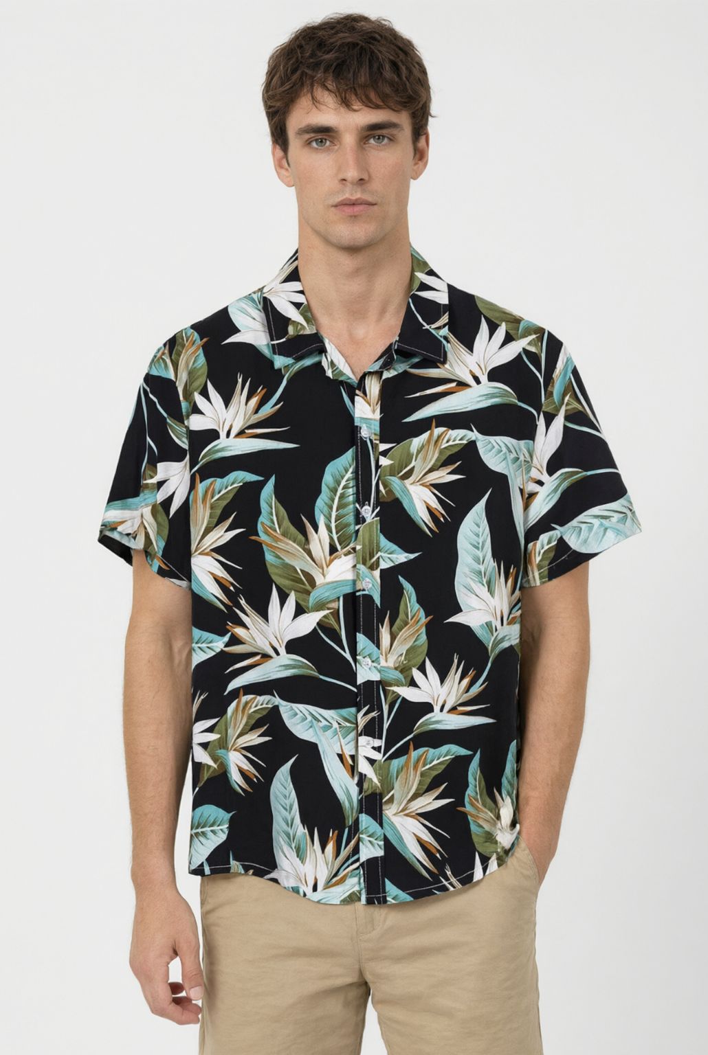 Camisa Masculina Manga Curta Kailua