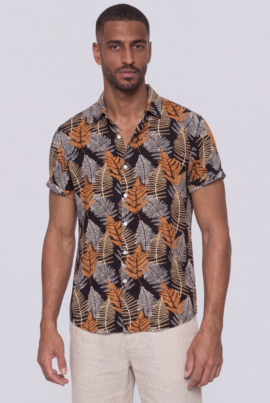 Camisa Masculina Manga Curta Marbella