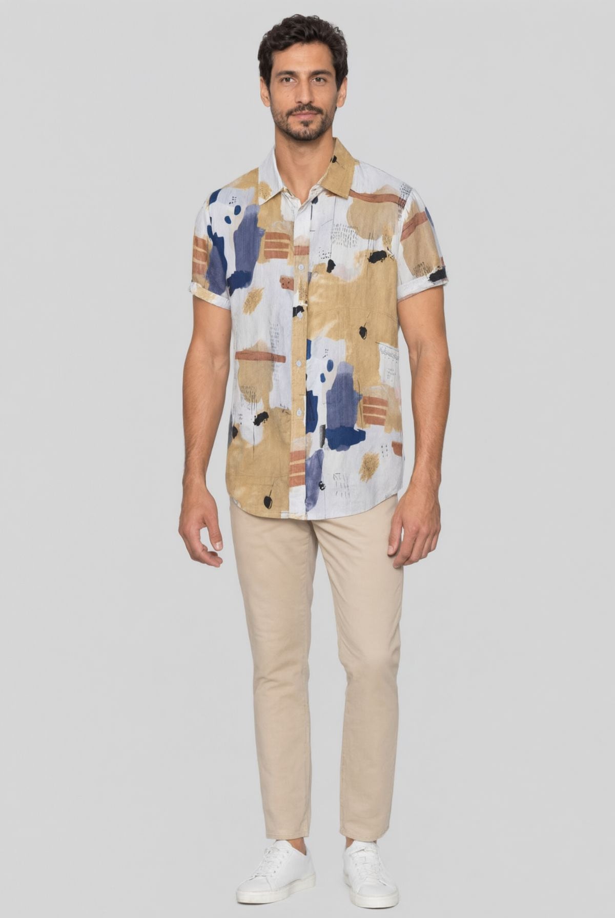 Camisa Masculina Manga Curta Mirage