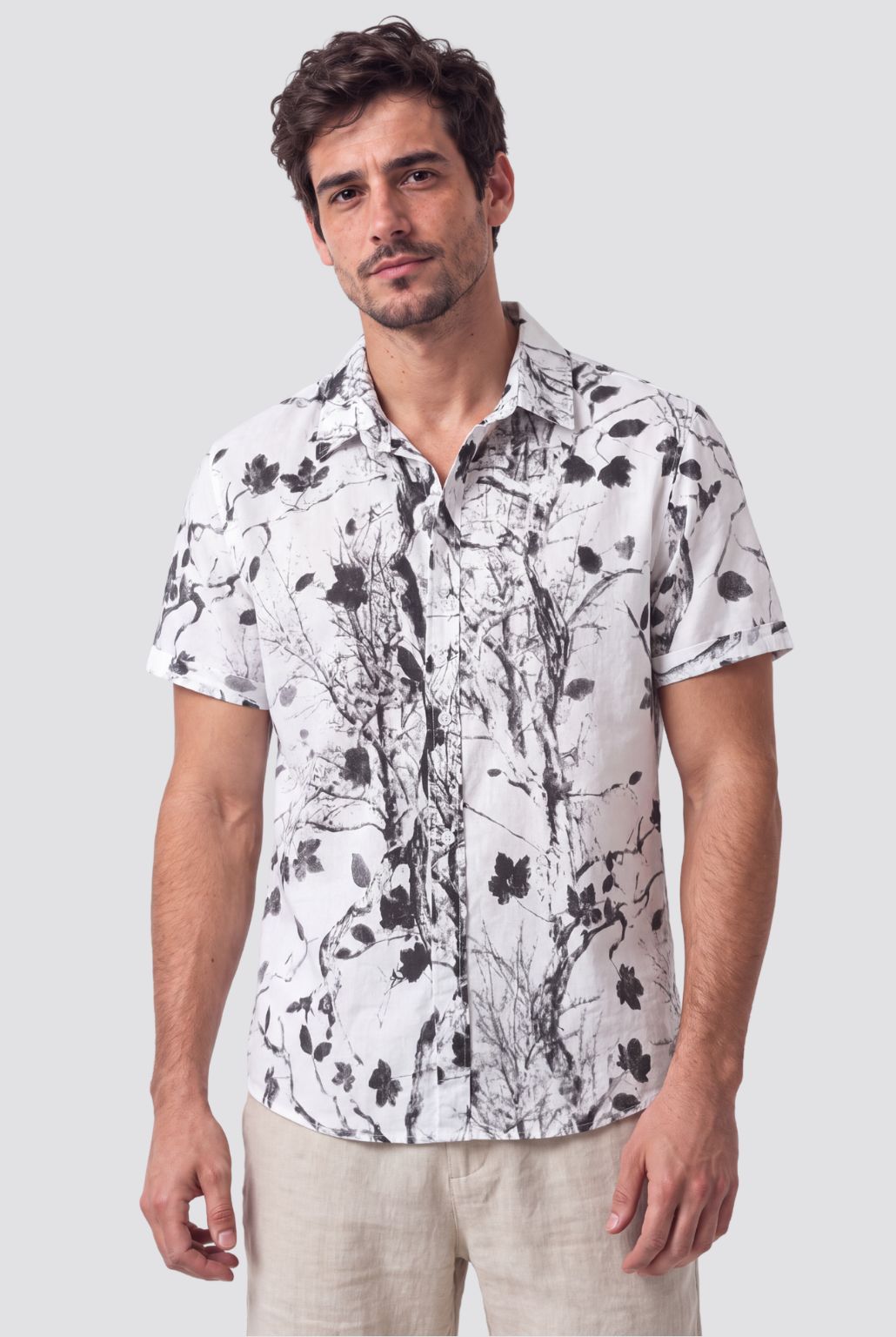 Camisa Masculina Manga Curta Silvano