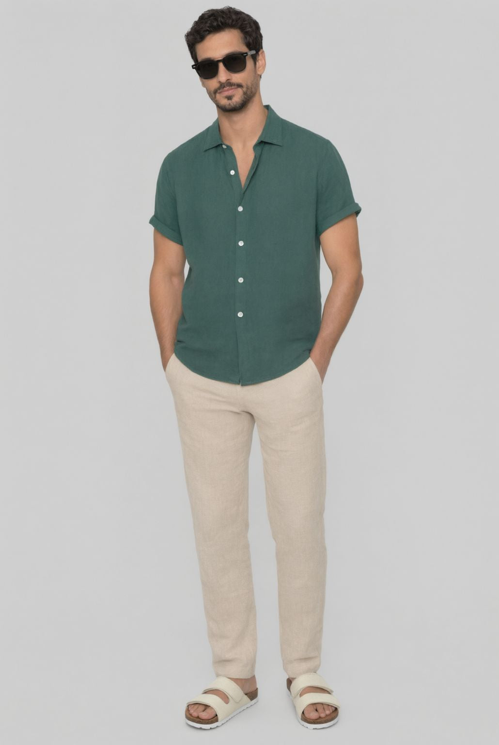 Camisa Masculina Manga Curta Solare