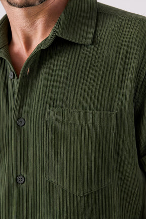 Camisa Masculina em Veludo Cotelê